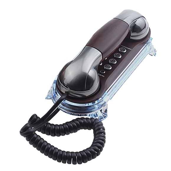 Corded Landline Phone Vintage Style Wall Phone with Large Button and Loud Mechanical Ringer