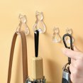 thumbnail image 3 of fastboy 2 Pieces ABS Animal Shape Hook Cartoon Waterproof Self-adhesive Replacement Simple Style Hallway Key Hanger Holder Transparent, 3 of 6