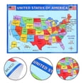 thumbnail image 3 of MOVTOTOP USA Map Educational Classroom Poster Teaching Geography Map Household Geography Poster Interesting Learning Poster Wear-Resistant Geography Map Poster, 3 of 7