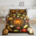 thumbnail image 1 of Erosebridal Happy Caming Bedding Full Comforter Set, Cartoon Flower Down Comforter, Adventure Theme Decor, Reversible 3pcs, 1 of 7