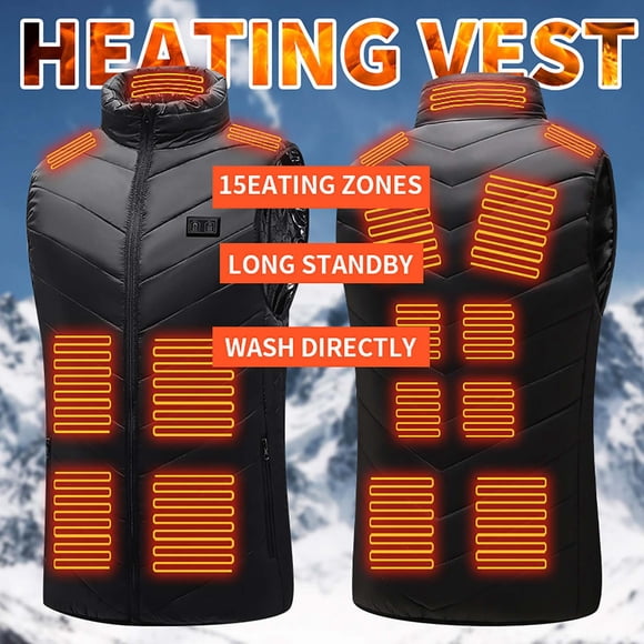 TIMIFIS Men's Women's Lightweight Heated Vest With Battery Pack Heated Vest Outdoor Warm Clothing Heated forRiding Skiing Fishing Charging Via Heated Coat