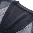 thumbnail image 3 of RKSTN Mens Sweater Vest Wool Blend Color Block Fashionable Sleeveless V Neck Button Up Cardigan Knit Sweater Minimalist Cardigan Spring Fall Versatile Coat Outfits, 3 of 8