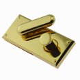 thumbnail image 3 of 2PCS Handbag Suitcases Accessories High-end Female Bag Lock Simple Rectangular Bag Buckle Zinc Alloy Leather Bag Lock for Handbag Bag (Golden)Size L, 3 of 9