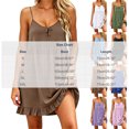 thumbnail image 2 of pstuiky Athletic Dress, Women Summer V-Neck Sleeveless High Waist Dresses - Solid Casual Sundresses for Beach Party Vacation - Flowy A-Line Midi Dress for Women -, 2 of 6