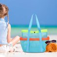 thumbnail image 3 of Mesh Beach Bag,Multi Pocket Capacity Large Portable Swimming Bag Centrifugal Mesh Pocket Beach Swimming Storage Net,Large Beach Bag,Storage Bags for Clothes,Clothes Storage Bag, 3 of 5