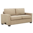 thumbnail image 2 of Reign Beige 73 in. Convertible Full Sleeper Sofa with USB Port, 2 of 16