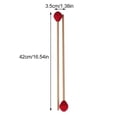 thumbnail image 2 of Mallets Steel Pan Drum Stick Woolen Acrylic Blended Yarn Wood Handle for Percussion Instruments, 2 of 4