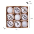 thumbnail image 3 of 50% off Clearance Christmas Ornament Hanging Ball Assorted Pendants Shatterproof Tree Ornaments Decorations In A Reusable Hand-Help Gift Box Ideal For Xmas,Party, 3 of 8