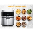 thumbnail image 4 of Savania 5.8 Quart Air Fryer, Digital Touch Screen, Black - Non-stick Basket, Shake Reminder Function, 4 of 7