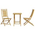 thumbnail image 2 of vidaXL Ensemble Bistro 3 Pcs Bambou, 2 of 5