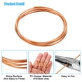 thumbnail image 4 of Unique Bargains Soft Copper Wire, 2Pcs 12Gauge/2mm Diameter 1.2m/3.9ft Spool Craft Wire, 4 of 5