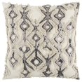 thumbnail image 1 of HomeRoots 403264 Ivoire & Gris Motif Peau de Serpent Jeter Oreiller, 1 of 1