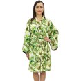 thumbnail image 2 of Bimba Kimono Court de Demoiselle d'Honneur pour Femme, Robe de Nuit Portefeuille à Imprimé Floral - 16, 2 of 7