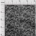 thumbnail image 2 of oneOone Velvet Black Fabric Tropical Craft Projects Decor Fabric Printed By The Yard 58 Inch Wide, 2 of 4