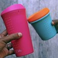 thumbnail image 5 of GoSili To-Go Cup 8oz., Sea/Orange, 5 of 5