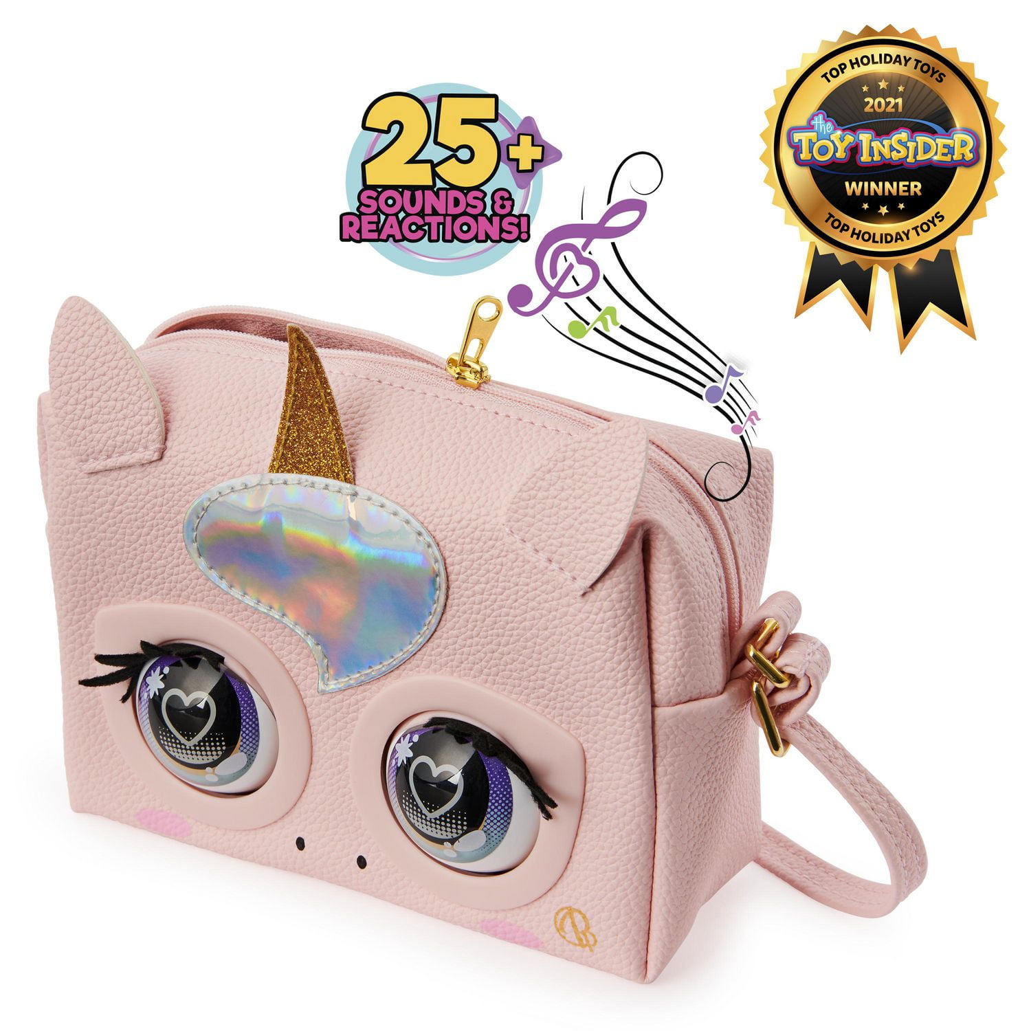 Purse Pets, Glamicorn Unicorn, Sac animal interactif avec plus de 25 effets sonores et réactions, jouets pour les filles à partir de 5 ans