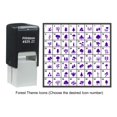 thumbnail image 4 of Printtoo Personalized Forest Theme Icons Rubber Stamp Self Inking Stamper 24 mm-Red, 4 of 7