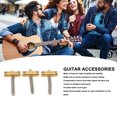 thumbnail image 3 of Electric Guitar String Bass Saddle, Decorative 3Pcs Simple Installation Guitar Brass Bass Bridge Saddle  For DIY, 3 of 8