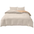 thumbnail image 2 of 4 Piece Bedding Set | Duvet Cover, Fitted Sheet & Pillowcases | Reversible Design for Student Dorm, Guest Room & Home | Soft Washed Polyester Microfiber | Twin, Full & Queen Sizes, 2 of 6