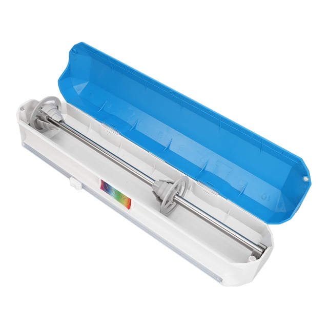 Refillable Plastic Wrap Dispenser with Slide Cutter, Tin Aluminum Foil Dispenser with Cutter, Plastic Wrap Dispenser with Cutter, Restaurant Kitchen Foodservice Wrap Dispenser