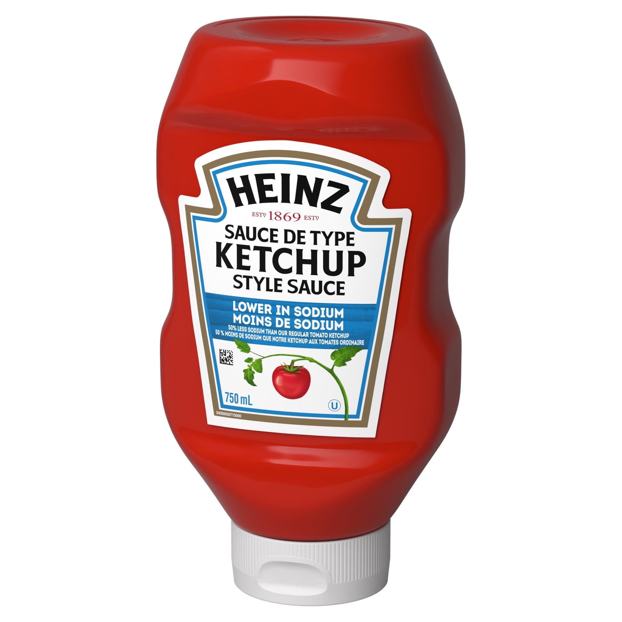 Heinz Tomato Lower Sodium Ketchup, 750 mL Squeeze Bottle