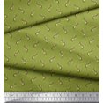 thumbnail image 3 of Soimoi Green Poly Georgette Fabric Anchor Hook Nautical Print Sewing Fabric Yard 42 Inch Wide, 3 of 3