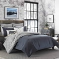 thumbnail image 2 of Eddie Bauer - Twin Comforter Set, Reversible Cotton Bedding with Matching Sham, Pre-Washed for Added Softness (Kingston Charcoal, Twin), 2 of 10