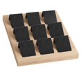 thumbnail image 4 of kurtrusly Wood Earring Card Holder w/ Tray Jewelry Display for Accessory 9 Pair Black 5Set, 4 of 6