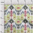 thumbnail image 1 of oneOone Silk Tabby Fabric Swirl & Paisley Ikat Print Fabric BTY 42 Inch Wide, 1 of 1
