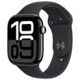 thumbnail image 2 of Apple Watch Series 10 (GPS) 46mm Jet Black Aluminum Case with Black Sport Band Medium/Large - Open Box, 2 of 5