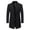 Style1-Black jackets for men, variant on Mceream Men's Wool Pea Coat Notched Collar Single Breasted Overcoat Button Down Warm Winter Trench Coat Plus Size Outwear Chamarras De Trabajo Para Hombre Black L