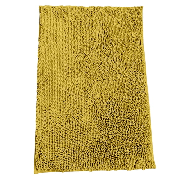 Cozeii Tapis de Bain Épais en Peluche, Très Absorbant Antidérapant pour Sol de Toilette, Séchage Rapide, Lavable en Machine, Dos Antidérapant, 47.2x23.6 Pouces
