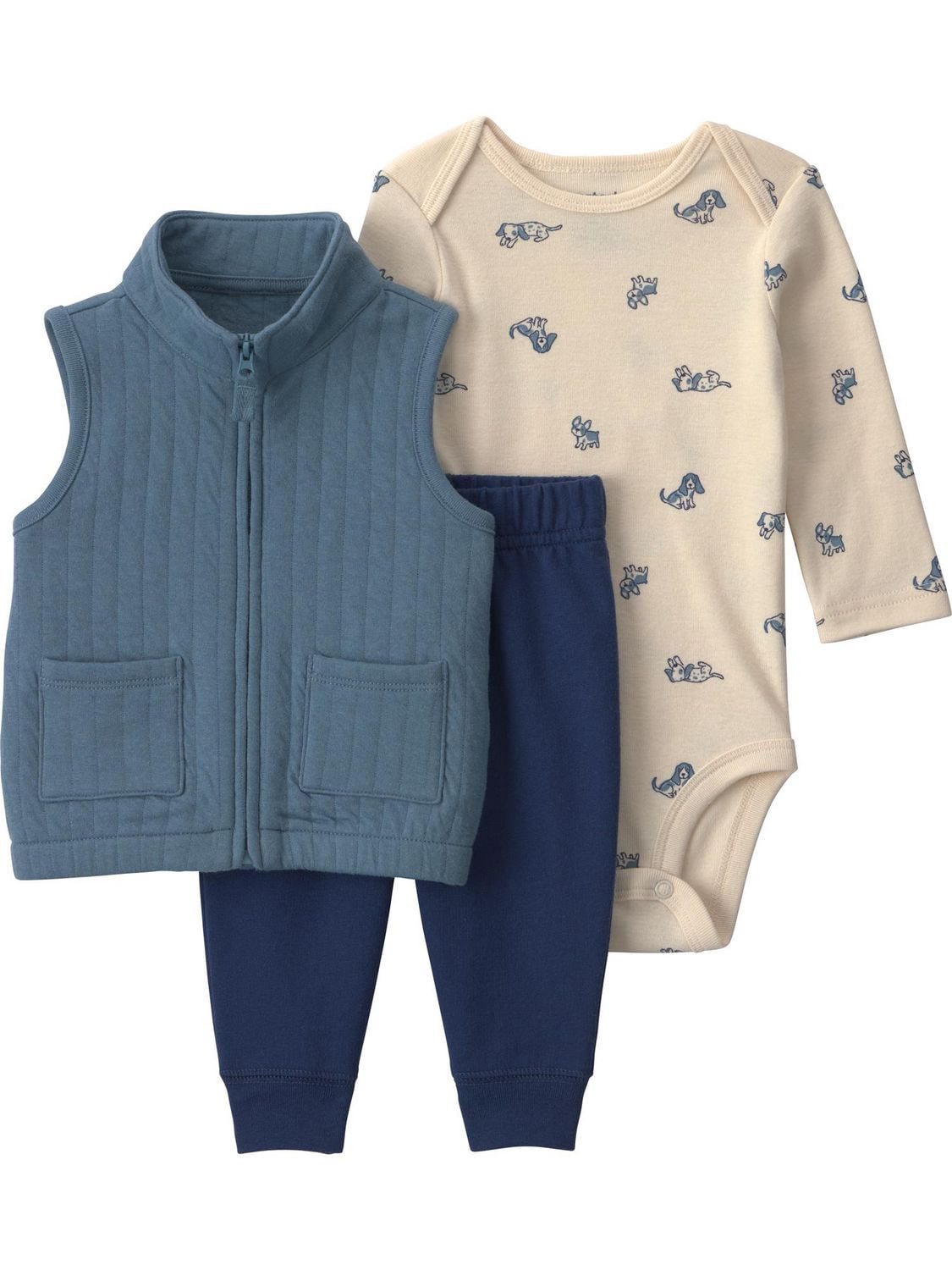 Carter's Child of Mine Baby Boy 3-Piece Vest Set