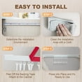 thumbnail image 5 of Multifunctional Slide Rail Hook Kitchen Utensil Hanging Rack Wall Mounted Hanger Space Saving Utensil Holder With 10 Hooks Sticky Wall Hooks Screw in Wall Hooks Suction Shower Soap Holder with Hooks, 5 of 5