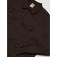 thumbnail image 3 of Dickies Mens Long-Sleeve Work Shirt, XXT, Dark Brown, 3 of 4