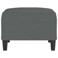 thumbnail image 2 of vidaXL Footstool Dark Grey 70x55x41 cm Fabric, 2 of 4