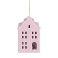 thumbnail image 3 of HOLIDAY TIME 4.25 Inch Lighted Pink Ceramic House Ornament, 90% Ceramic 10% Electronic Components Hanging Decor, 3 of 6