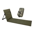 thumbnail image 3 of S SERENABLE Floor Seat with Back Support Adults Poolside Foldable Beach Chair Lounge Mat Dark Green, 3 of 9