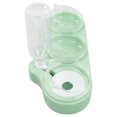 thumbnail image 4 of 3 In 1 Water Feeder Bowls, Multipurpose Cervical Spine Protection PP Puppy Double Food Bowls Splash Proof  For Cats Light Green, 4 of 8