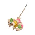 thumbnail image 4 of Chewing Toy, Decoration Colorful Safe Attractive Relieve Anxiety  Sepak Takraw Toy  For Parrots S,M,L, 4 of 8