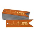 thumbnail image 1 of Inkdotpot Pack Of 50 Made With Love Text Favor Paper Tags Craft Real Gold Foil Hang Tags, 1 of 6