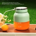 thumbnail image 3 of Electric Juicer Mini Portable Blender Cup 10 Cups USB Rechargeable for Outdoor Sports Water Bottle with Double Lid, 3 of 7