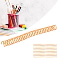 thumbnail image 4 of Plastic Spiral Binding Coils 3/4in, Non Break Rust Resistant Strong Adhesion Reusable Binding Spirals  Page Turning 20Pcs  For A4 A5 Notebook For Students Orange, 4 of 8