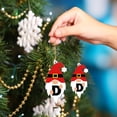 thumbnail image 4 of LSLJS Christmas Ornaments Christmas Acrylic Hanging Decorations - Set of 26 Alphabet Letters with Santa Claus Design for Holiday Ornaments and DIY Crafts Christmas Hanging Decorations, 4 of 6