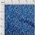 thumbnail image 2 of oneOone Silk Tabby Blue Fabric Abstract Fabric For Sewing Printed Craft Fabric By The Yard 42 Inch Wide, 2 of 4