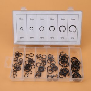 Ensemble d'assortiments de circlips Circlips Piston Outil de circlip Outil avec boîte