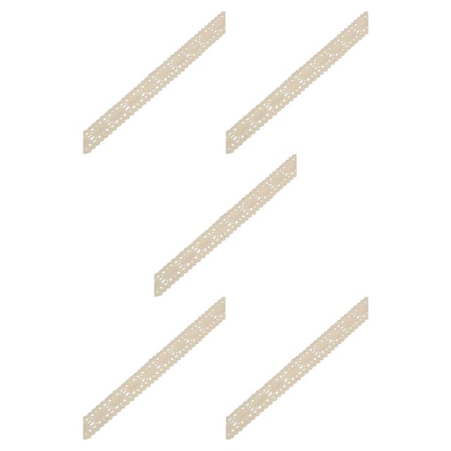 Baohd 1 Roll Lace Craft Ribbon Charming Stylish DIY Craft Creative Sewing Accessory Clothes Supplies Good-looking Lace Trim Type7 5Set