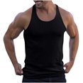 thumbnail image 1 of zfhfof Men's Workout Tank Top Ribbed Knit Sleeveless Gym Muscle T Shirts Bodybuilding Tee, 1 of 8