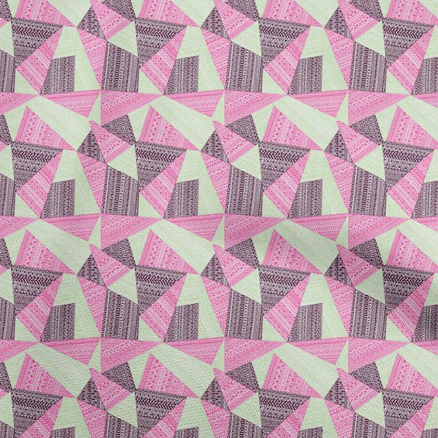 oneOone Rayon Pink Fabric Tribal Sewing Craft Projects Fabric Prints By Yard 56 Inch Wide