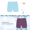 thumbnail image 2 of KAWELL Children's Color Changing Shorts, Boys'Fun Sports Quick-Drying Temperature-Sensitive Color-Changing Swimming Trunks, 2 of 3